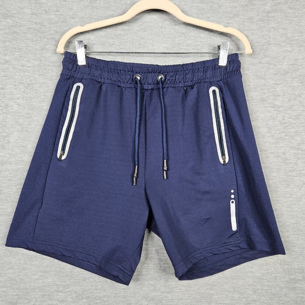 Punto Blanco Antibacterial Navy Blue Pull on Workout Shorts Size M